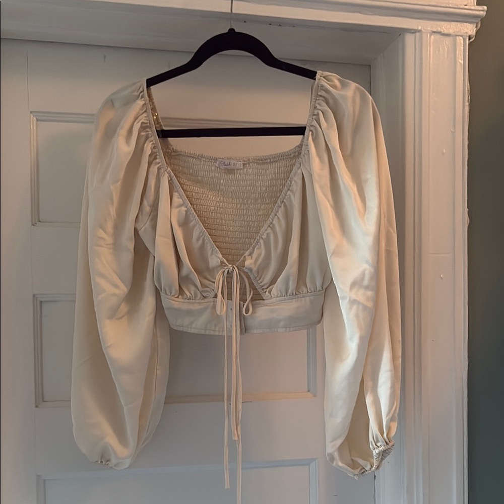 Elegant Cream Women's Top